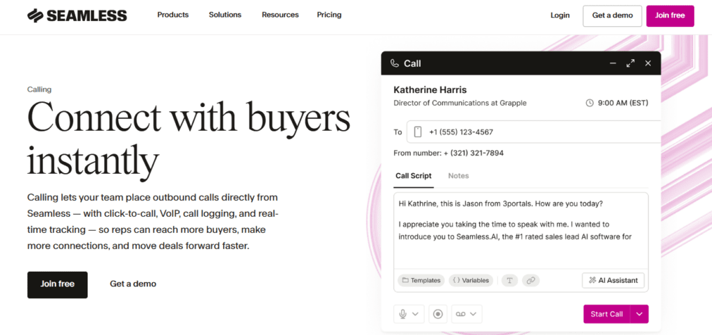 Seamless AI screenshot