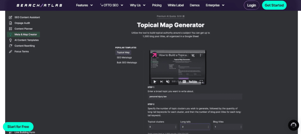 Search Atlas screenshot